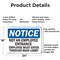 Signmission Not An Employee Entrance Employees Must OSHA Notice Sign, Aluminum, 24in W x 18in L, 2PK OS-2PACK-NS-A-1824-L-15139 - alternate 4